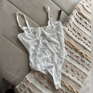 Gooseberry White Lace Bodysuit